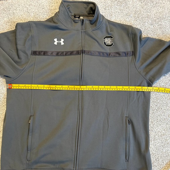 Under Armour Univ of SC Capital One Bowl Grey Full Zip Fleece Lined Jacket Large - Picture 8 of 11